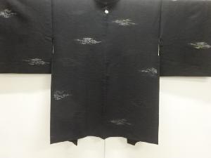 霞模様織り出し一つ紋羽織